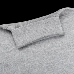 Gran Sasso Knitwear | Light Grey Extra Fine Merino Roll Neck