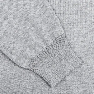 Gran Sasso Knitwear | Light Grey Extra Fine Merino Crew Neck