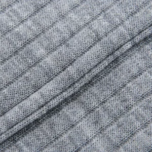 Bresciani Socks | Light Grey Ribbed Wool Nylon Socks