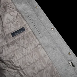 Herno Coats & Jackets | Light Grey Water Repellent Cashmere Car Coat