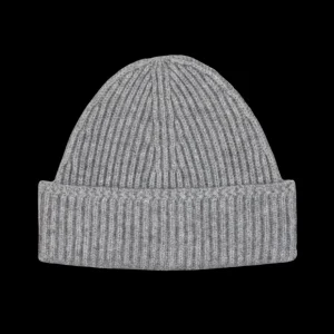 Yacaia Beanies | Light Grey Wool Cashmere Beanie