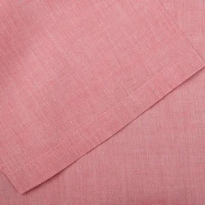 Derek Rose Loungewear | Light Red Amalfi Cotton Short Pyjamas
