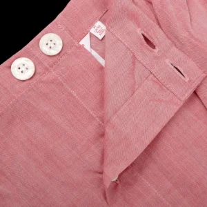 Derek Rose Loungewear | Light Red Amalfi Cotton Short Pyjamas