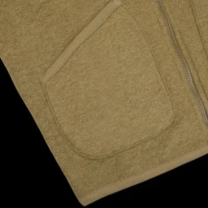 Universal Works Outerwear | Lovat Green Wool Fleece Zip Waistcoat