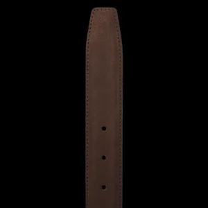 Andersons Belts | Medium Brown Suede Leather 35Mm Belt