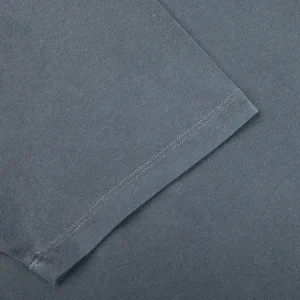 Majestic Filatures T-Shirts | Metal Blue Cotton Stretch T-Shirt