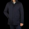 Herno Coats & Jackets | Midnight Blue Loro Piana Wool Twill Jacket