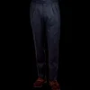 Tagliatore Trousers | Midnight Navy Pleated Super 110S Wool Trousers