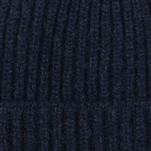 William Lockie Beanies | Midnightmix Geelong Lambswool Ribbed Beanie