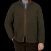 Alan Paine Outerwear | Moss Green Fleece Aylsham Jacket