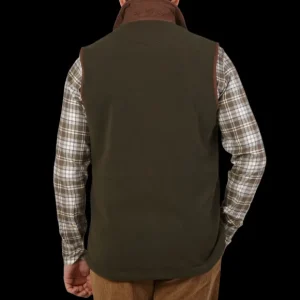 Alan Paine Gilets | Moss Green Fleece Aylsham Gilet