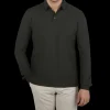 Zanone Polo Shirts | Moss Green Ice Cotton Ls Polo Shirt