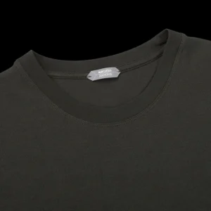 Zanone T-Shirts | Moss Green Ice Cotton T-Shirt