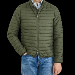 Save The Duck Outerwear | Moss Green Technical Down Alexander Jacket