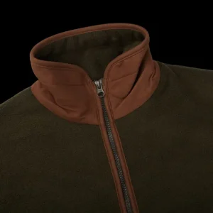 Alan Paine Coats & Jackets | Moss Green Windblock Fleece Aylsham Jacket