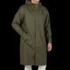 Tretorn Outerwear | Moss Green Wings Long Rain Jacket