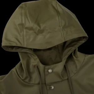 Tretorn Outerwear | Moss Green Wings Long Rain Jacket