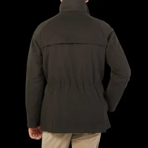 De Petrillo Outerwear | Moss Green Wool Cashmere Caban Jacket