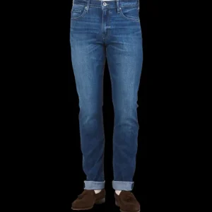 Paige Jeans | Mulholland Blue Cotton Stretch Lennox Jeans