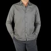 Tintoria Mattei Shirts | Muted Green Overdyed Cotton Poplin Shirt