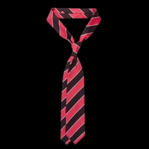 Dreaming Of Monday Ties | Muted Pink Regimental 7-Fold Wool Tie