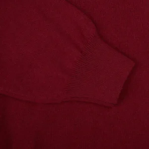 Piacenza Cashmere Knitwear | Muted Red Cashmere Crewneck