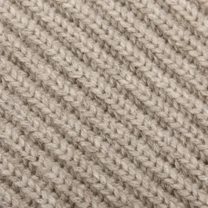 William Lockie Knitwear | Natural Beige Cashmere Shawl Collar Cardigan