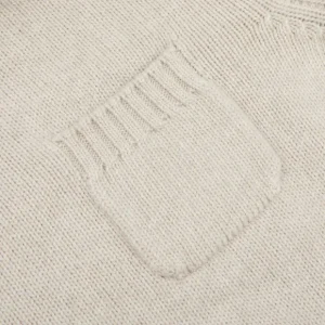 Fedeli Knitwear | Natural Beige Wool Cashmere Rollneck