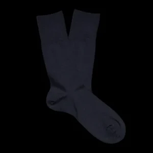 Falke Socks | Navy Airport Wool Cotton Socks