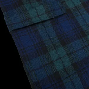 Derek Rose Loungewear | Navy Black Watch Tartan Dressing Gown