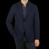 Boglioli Blazers | Navy Blue Brushed Wool K Jacket