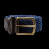 Andersons Belts | Navy Blue Cotton Canvas 30Mm Belt