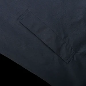Sunspel Coats & Jackets | Navy Blue Cotton Mac Car Coat