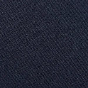 Sunspel T-Shirts | Navy Blue Cotton Riviera Long Sleeve T-Shirt