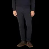 Briglia Trousers | Navy Blue Cotton Stretch Bg62 Casual Chinos