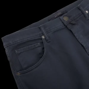Incotex Jeans | Navy Blue Cotton Stretch Five Pocket Jeans