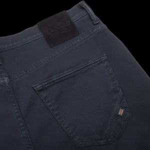 Incotex Jeans | Navy Blue Cotton Stretch Five Pocket Jeans