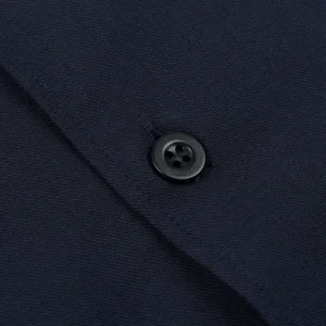 Sunspel Loungewear | Navy Blue Cotton Twill Pyjamas