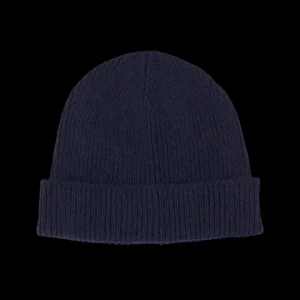 Universal Works Beanies | Navy Blue Eco Wool Watch Cap