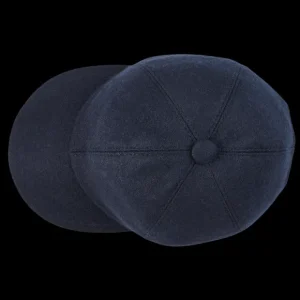 Fedeli Hats | Navy Blue Felted Cashmere Cap