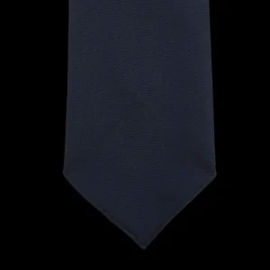 Dreaming Of Monday Ties | Navy Blue 7-Fold Super 100S Wool Tie