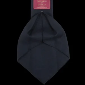 Dreaming Of Monday Ties | Navy Blue 7-Fold Super 100S Wool Tie