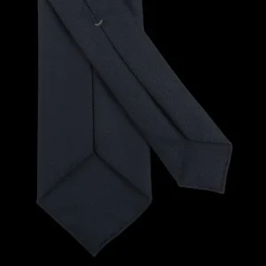 Dreaming Of Monday Ties | Navy Blue 7-Fold Super 100S Wool Tie