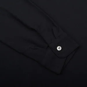 Zanone Polo Shirts | Navy Blue Ice Cotton Ls Polo Shirt