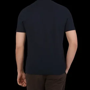 Zanone T-Shirts | Navy Blue Ice Cotton T-Shirt