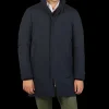 Herno Coats & Jackets | Navy Blue Laminar Gore-Tex Car Coat