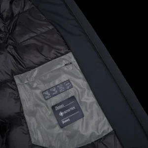 Herno Outerwear | Navy Blue Laminar Gore-Tex Car Coat