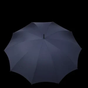 Fox Umbrellas Umbrellas | Navy Blue Maple Handle Automatic Umbrella