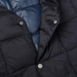 Taion Outerwear | Navy Blue Nylon Down Padded Jacket