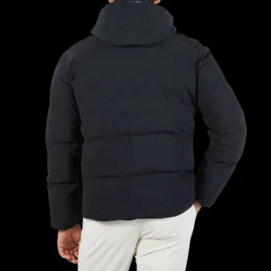 Herno Outerwear | Navy Blue Nylon Down Padded Laminar Jacket